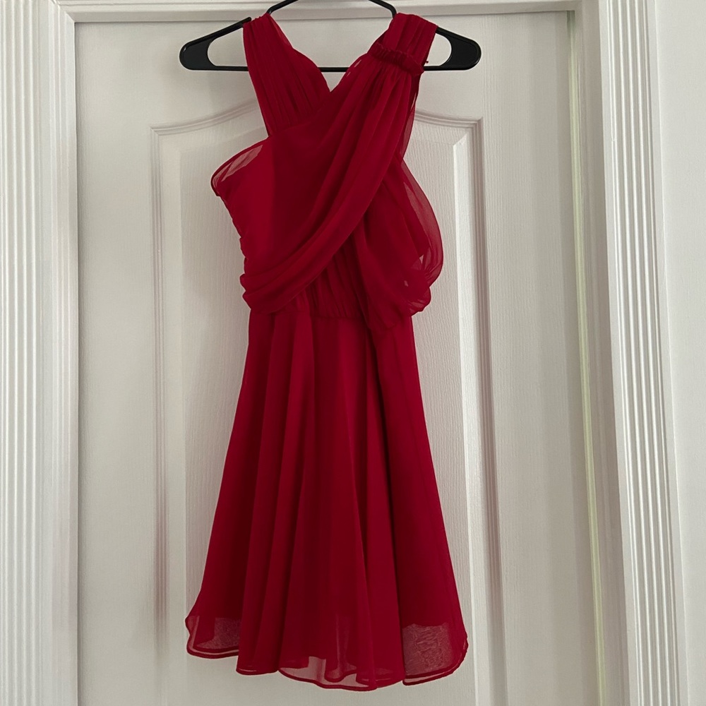 The Kooples Crepon Dress - XXS - Red